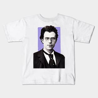 Famous Composer Gustav Mahler illustration Kids T-Shirt